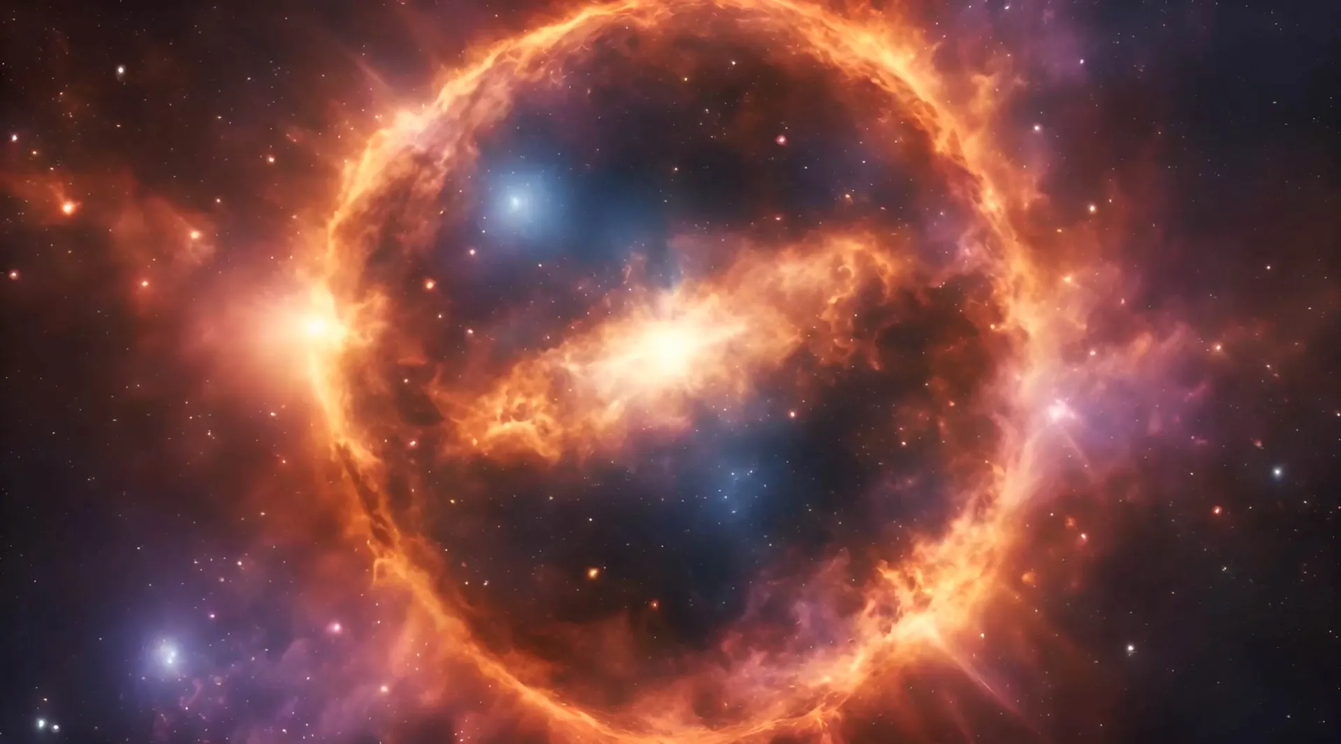 Supernova Explosion Space Burst Stock Video